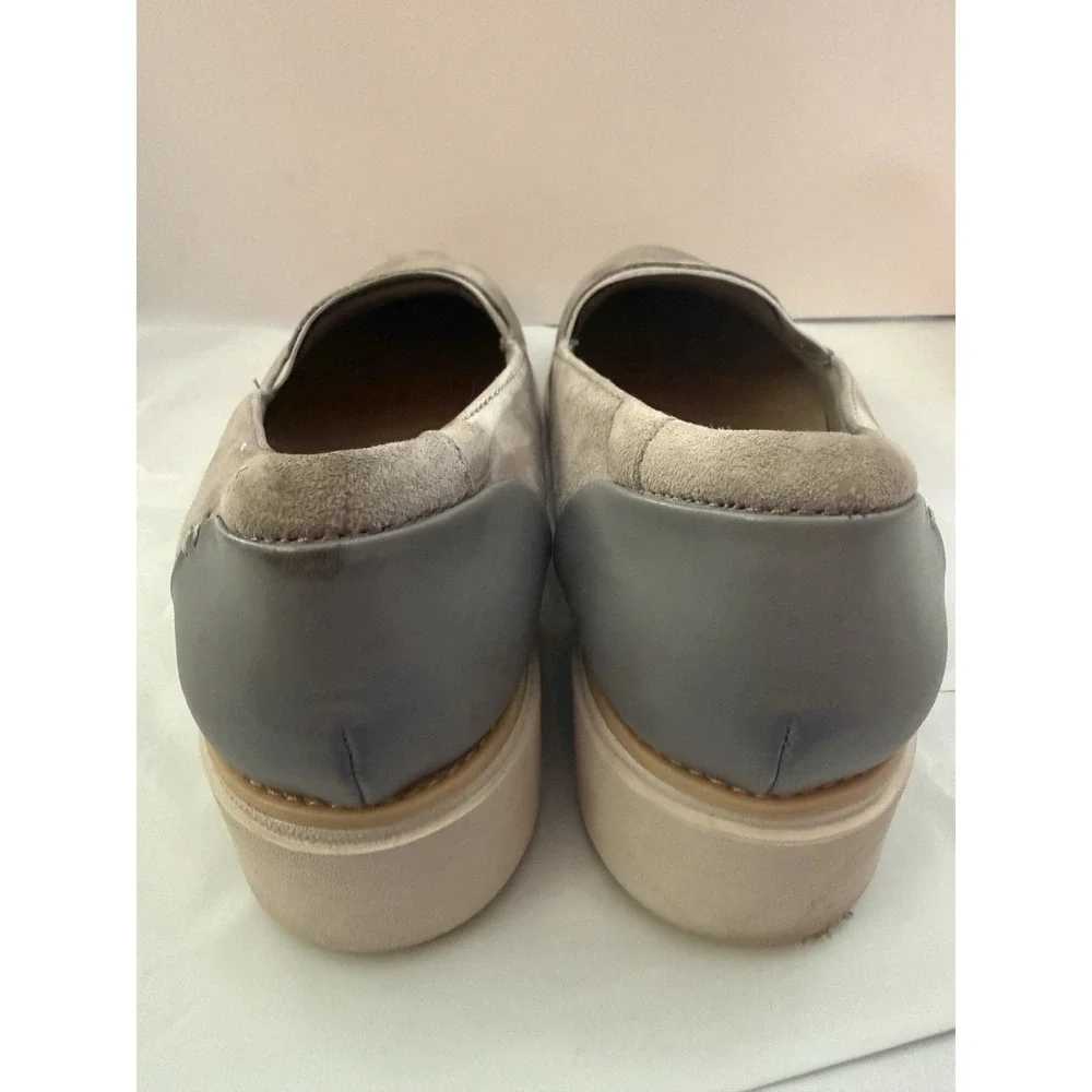 Clarks Collection Gray Suede Women's Slip-On Loafer Casual Shoes US 8.5